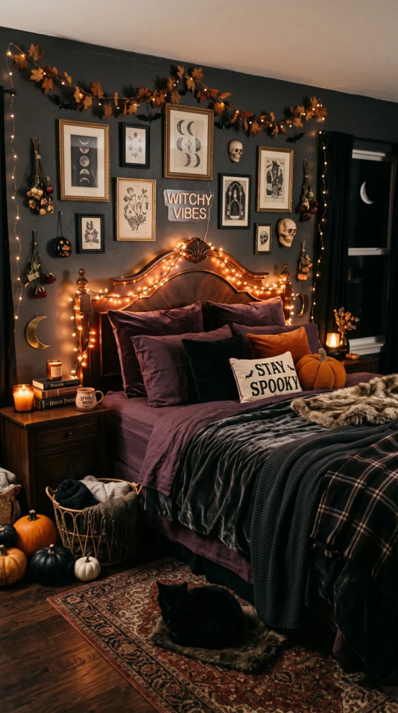 aesthetic Halloween bedroom ideas