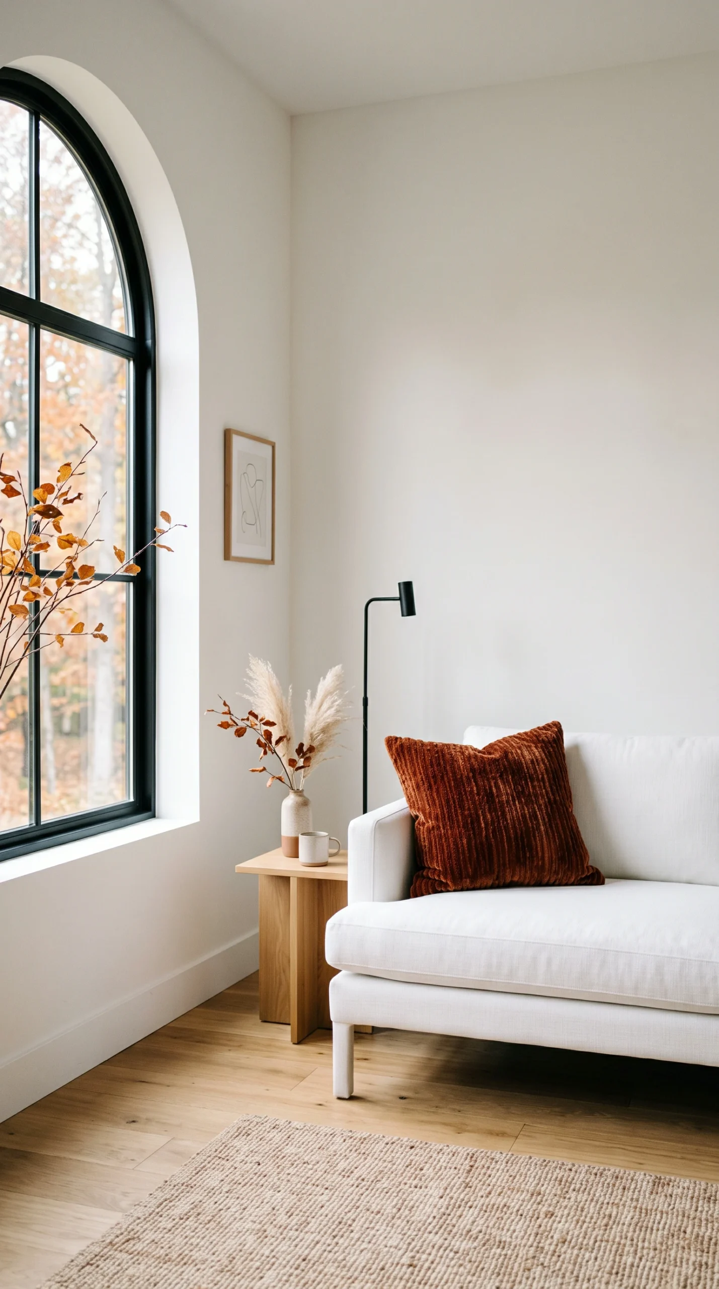 Minimalist Fall Living Room Decor - stylish interior design inspiration