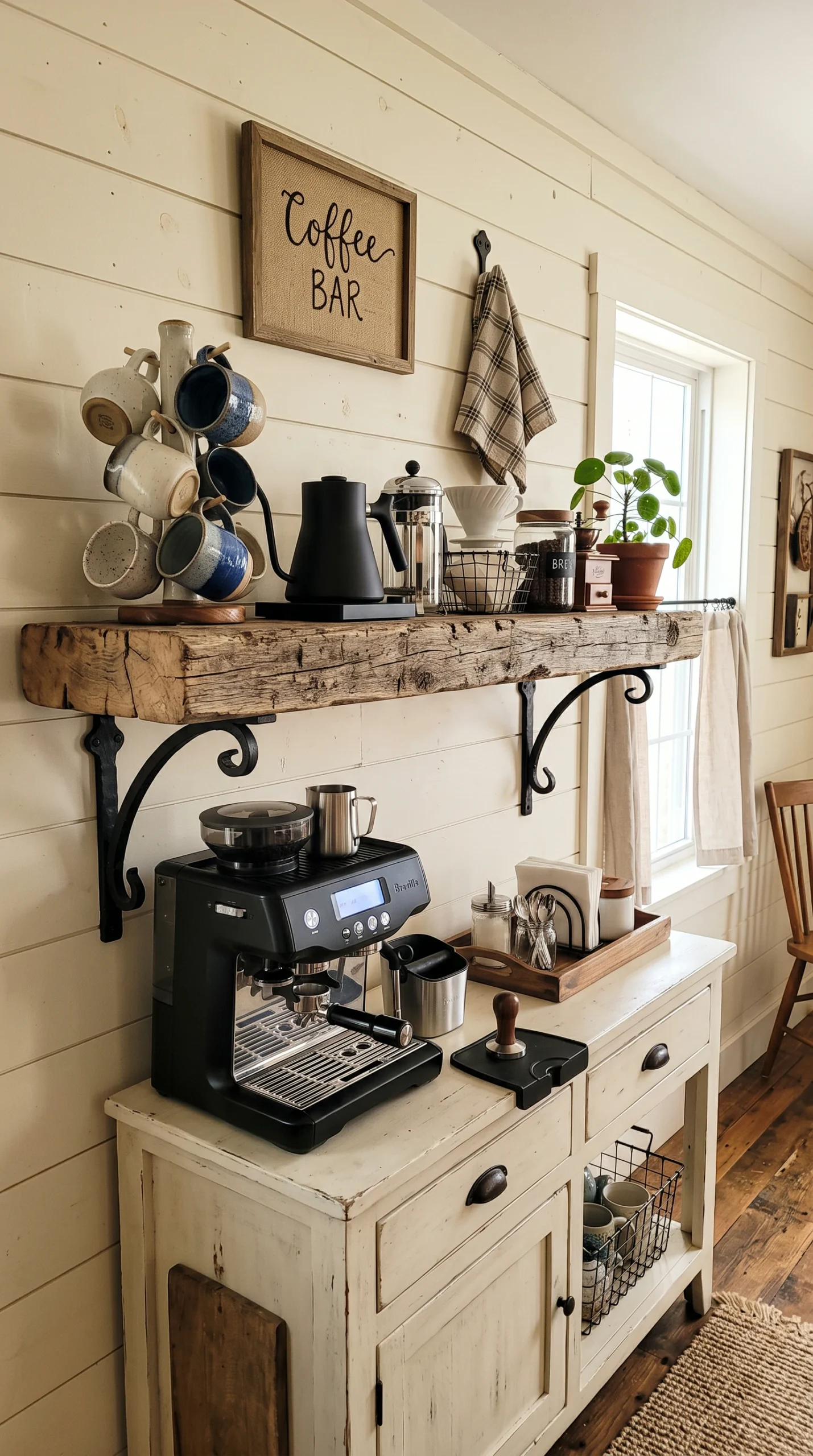 farmhouse coffee station ideas