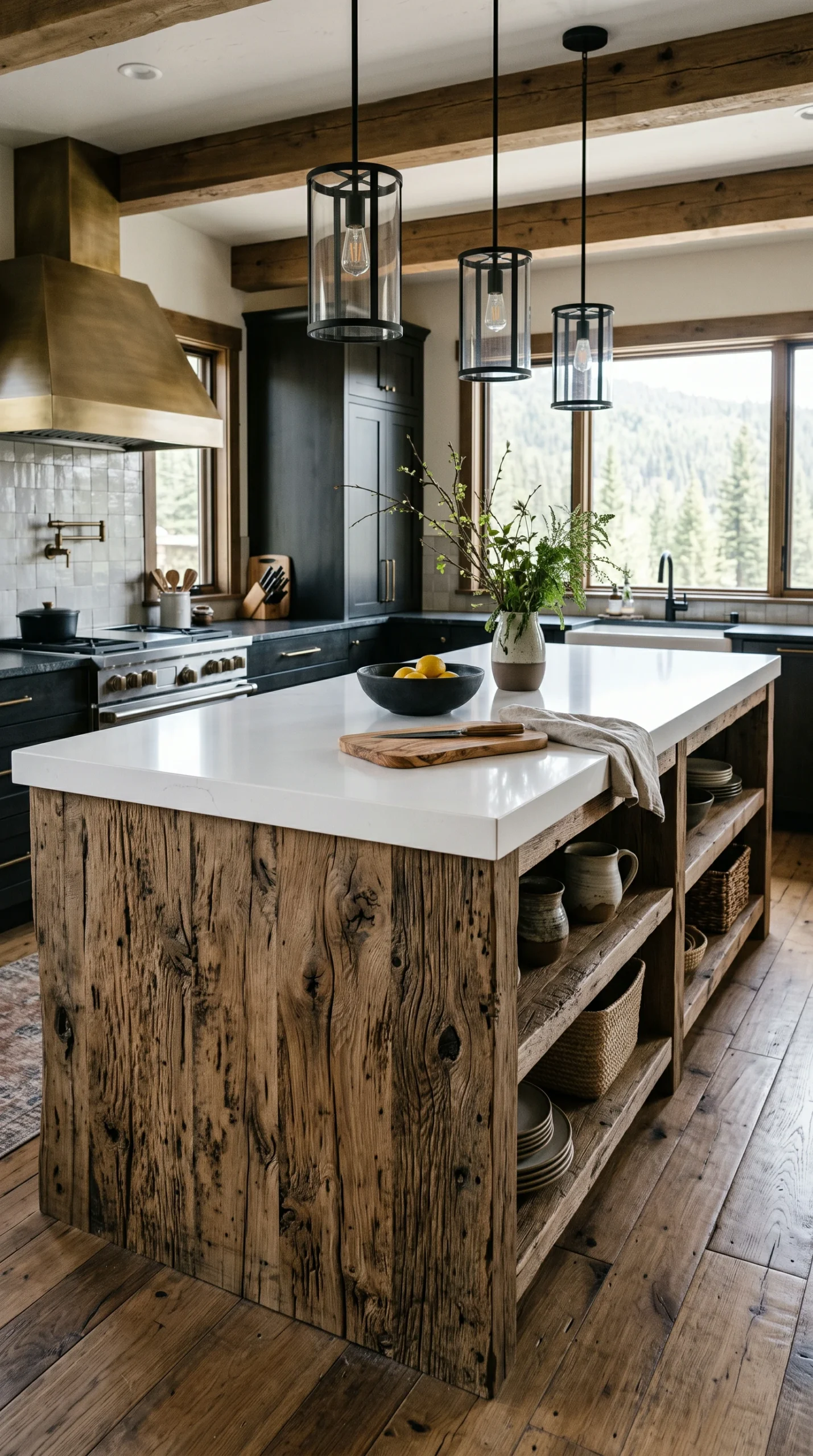rustic modern kitchen island ideas