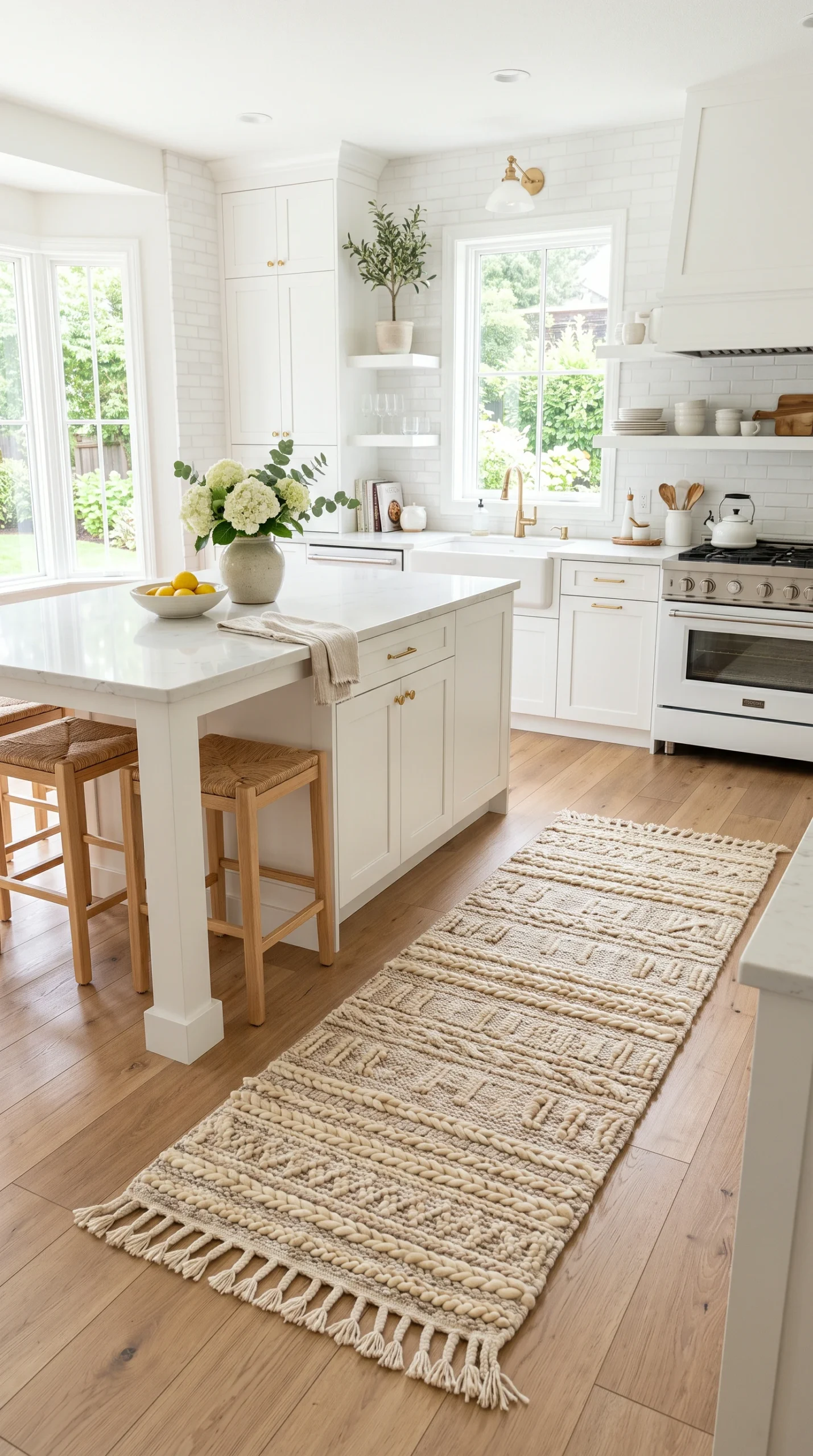Neutral Kitchen Rug Ideas - stylish interior design inspiration